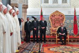 Image du Maroc Professionnelle de  Sa Majesté le Roi Mohammed VI reçoit les nouveaux walis et gouverneurs au niveau des administrations territoriale et centrale nouvellement nommés au Palais Royal à Rabat, 
Lundi 18 Février 2019. (Photo/ SPPR) via Jalilbounhar.com 